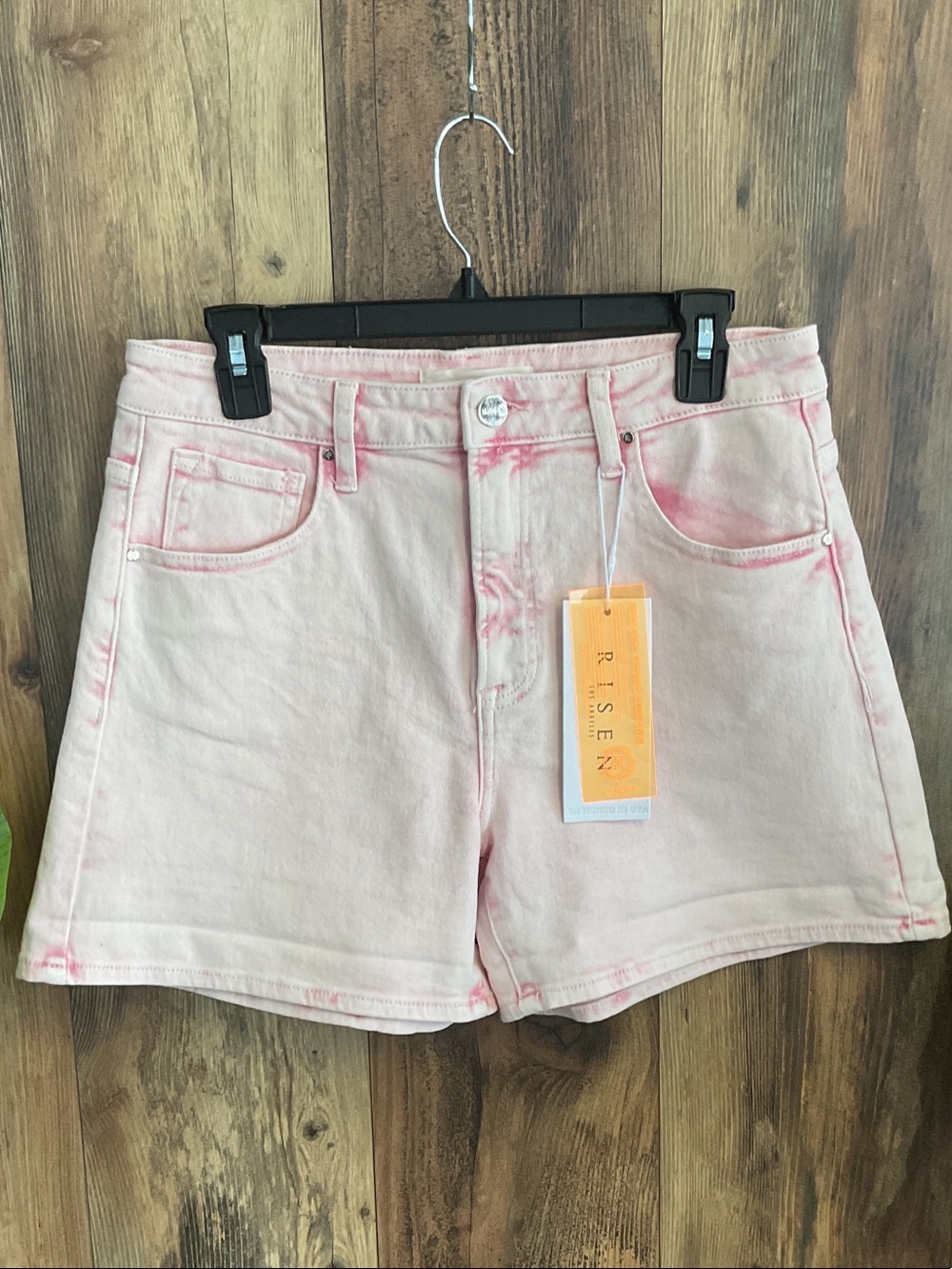 Risen Acid Pink High Waist Boutique Denim Shorts RDS6101 C228